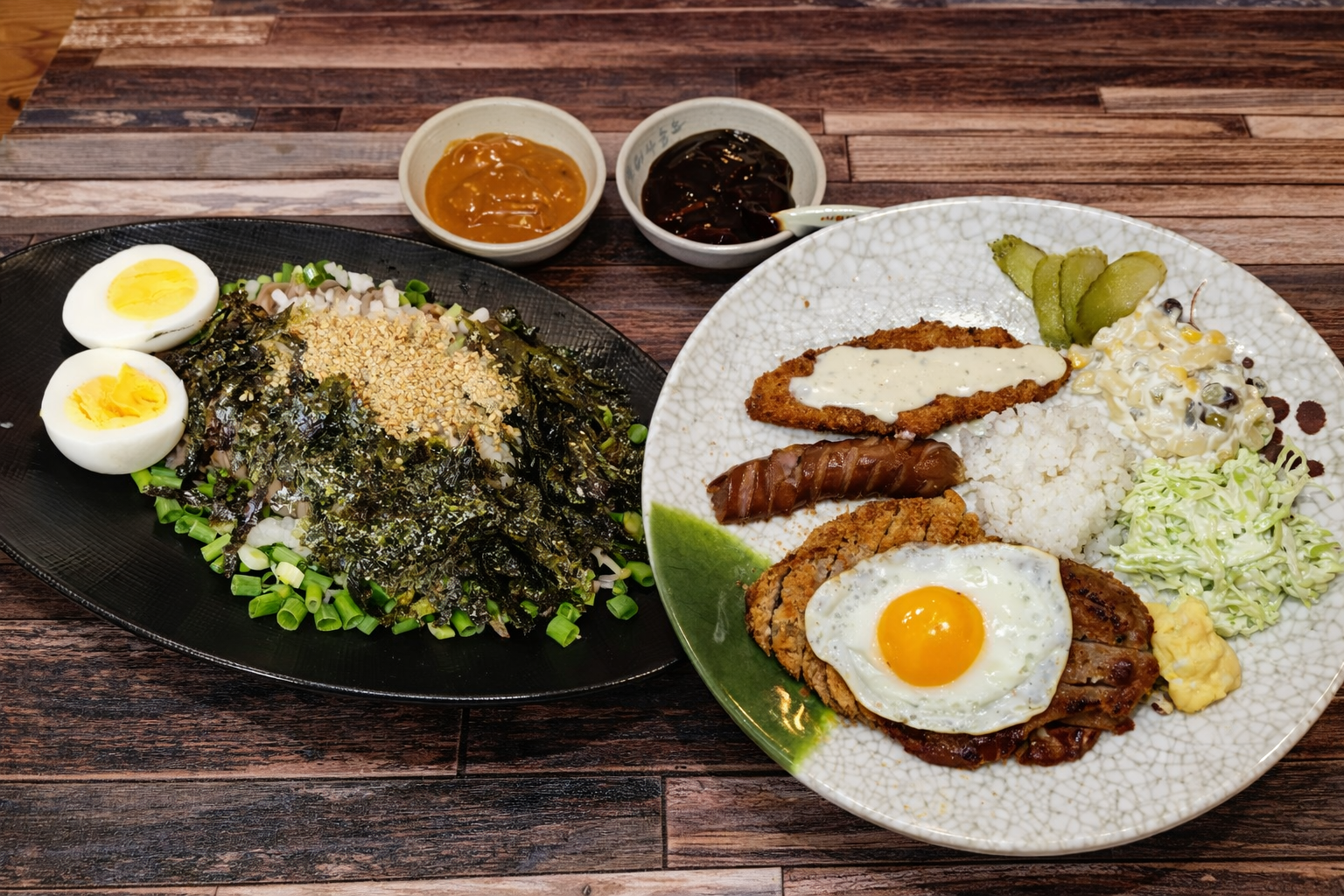 들기름 막국수<br>&<br>모둠카츠